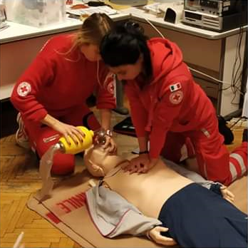 Corso di primo soccorso per adulti e pediatrico della Croce Rossa